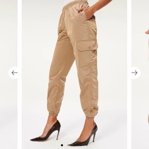 NWT Good American Shine Boyfriend Cargo Pants